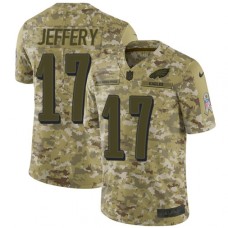 Men's Nike Philadelphia Eagles #17 Alshon Jeffery Limited Camo 2018 Salute to Service NFL Jersey