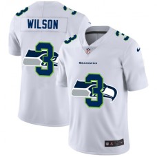 Men's Seattle Seahawks #3 Russell Wilson White Nike White Shadow Edition Limited Stitched Jersey