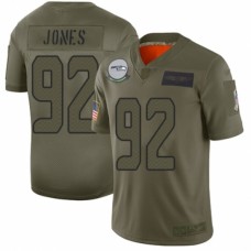 Men's Seattle Seahawks #92 Nazair Jones Limited Camo 2019 Salute to Service Football Jersey