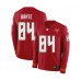 Men's Nike Tampa Bay Buccaneers #84 Cameron Brate Limited Red Therma Long Sleeve NFL Jersey