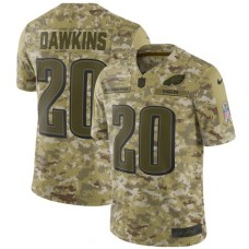 Men's Nike Philadelphia Eagles #20 Brian Dawkins Limited Camo 2018 Salute to Service NFL Jersey