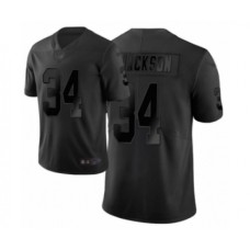 Men's Oakland Raiders #34 Bo Jackson Limited Black City Edition Football Stitched Jersey