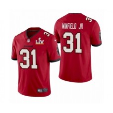 Men's Tampa Bay Buccaneers #31 Antoine Winfield Jr Red Super Bowl LV Stitched Jersey