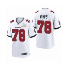 Men's Tampa Bay Buccaneers #78 Tristan Wirfs White 2021 Super Bowl LV Stitched Jersey