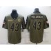 Men's Pittsburgh Steelers #43 Troy Polamalu Nike Olive 2021 Salute To Service Limited Player Stitched Jersey