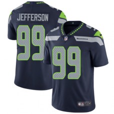 Men's Nike Seattle Seahawks #99 Quinton Jefferson Navy Blue Team Color Vapor Untouchable Limited Player NFL Jersey