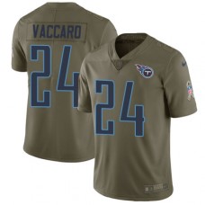 Men's Nike Tennessee Titans #24 Kenny Vaccaro Limited Olive 2017 Salute to Service NFL Jersey