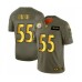 Men's Pittsburgh Steelers #55 Devin Bush Limited Olive Gold 2019 Salute to Service Football Stitched Jersey