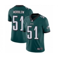 Men's Philadelphia Eagles #51 Paul Worrilow Midnight Green Team Color Vapor Untouchable Limited Player Football Jersey