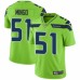 Men's Nike Seattle Seahawks #51 Barkevious Mingo Limited Green Rush Vapor Untouchable NFL Jersey