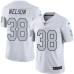 Men's Nike Oakland Raiders #38 Nick Nelson Limited White Rush Vapor Untouchable NFL Jersey