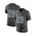 Men's Oakland Raiders #28 Josh Jacobs Gray Static Fashion Limited Football Stitched Jersey