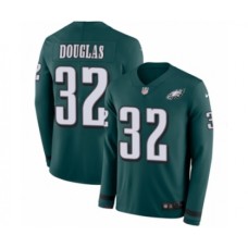 Men's Nike Philadelphia Eagles #32 Rasul Douglas Limited Green Therma Long Sleeve NFL Jersey