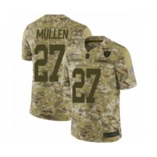 Men's Oakland Raiders #27 Trayvon Mullen Limited Camo 2018 Salute to Service Football Jersey