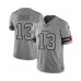 Men's Tampa Bay Buccaneers #13 Mike Evans Limited Gray Team Logo Gridiron Football Stitched Jersey