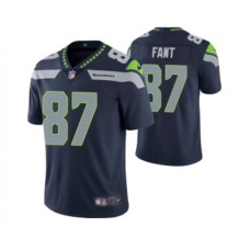 Men's Seattle Seahawks #87 Noah Fant Navy Vapor Untouchable Limited Stitched Jersey