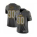 Men's Pittsburgh Steelers #90 T. J. Watt Limited Gray Static Fashion Football Stitched Jersey