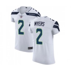 Men's Seattle Seahawks #2 Jason Myers White Vapor Untouchable Elite Player Football Jersey