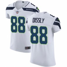 Men's Nike Seattle Seahawks #88 Will Dissly White Vapor Untouchable Elite Player NFL Jersey