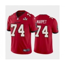 Men's Tampa Bay Buccaneers #74 Ali Marpet Red Super Bowl LV Stitched Jersey