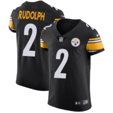 Men's Nike Pittsburgh Steelers #2 Mason Rudolph Black Team Color Vapor Untouchable Elite Player NFL Jersey