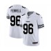 Men's Oakland Raiders #96 Clelin Ferrell White Team Logo Fashion Limited Football Stitched Jersey