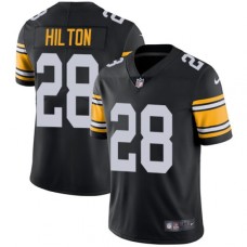 Men's Nike Pittsburgh Steelers #28 Mike Hilton Black Alternate Vapor Untouchable Limited Player NFL Jersey