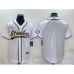 Men's Pittsburgh Steelers White Team Big Logo With Patch Cool Base Stitched Baseball Jersey