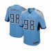 Men's Tennessee Titans #98 Jeffery Simmons Game Light Blue Alternate Football Jersey