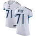 Men's Nike Tennessee Titans #71 Dennis Kelly White Vapor Untouchable Elite Player NFL Jersey