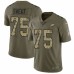 Men's Nike Philadelphia Eagles #75 Josh Sweat Limited Olive/Camo 2017 Salute to Service NFL Jersey