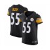 Men's Pittsburgh Steelers #55 Devin Bush Black Team Color Vapor Untouchable Elite Player Football Jersey