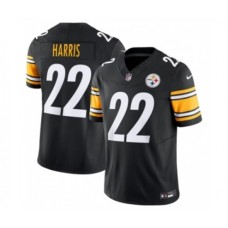 Men's Nike Pittsburgh Steelers #22 Najee Harris Black 2023 F.U.S.E. Vapor Untouchable Limited Stitched Jersey