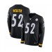 Men's Nike Pittsburgh Steelers #52 Mike Webster Limited Black Therma Long Sleeve NFL Jersey