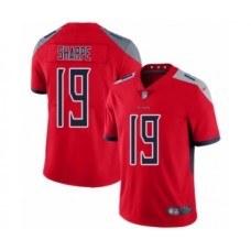 Men's Tennessee Titans #19 Tajae Sharpe Limited Red Inverted Legend Football Jersey