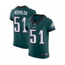 Men's Philadelphia Eagles #51 Paul Worrilow Midnight Green Team Color Vapor Untouchable Elite Player Football Jersey