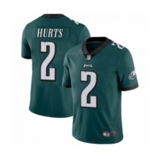 Philadelphia Eagles #2 Jalen Hurts Midnight Green Team Color Vapor Untouchable Limited Player Football Stitched Jersey