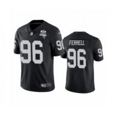 Men's Oakland Raiders #96 Clelin Ferrell Black 2020 Inaugural Season Vapor Limited Stitched Jersey