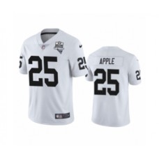 Men's Oakland Raiders #25 Eli Apple White 2020 Inaugural Season Vapor Limited Stitched Jersey