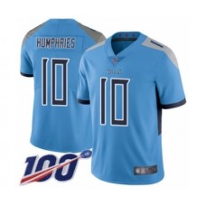 Men's Tennessee Titans #10 Adam Humphries Light Blue Alternate Vapor Untouchable Limited Player 100th Season Football Jersey