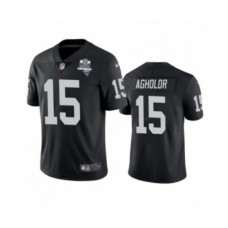 Men's Oakland Raiders #15 Nelson Agholor Black 2020 Inaugural Season Vapor Limited Stitched Jersey