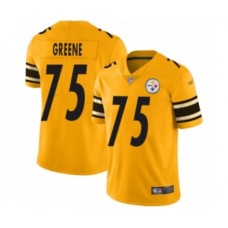 Men's Pittsburgh Steelers #75 Joe Greene Limited Gold Inverted Legend Football Jersey