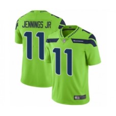 Men's Seattle Seahawks #11 Gary Jennings Jr. Limited Green Rush Vapor Untouchable Football Jersey