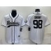 Men's Las Vegas Raiders #98 Maxx Crosby White Stitched MLB Cool Base Nike Baseball Jersey