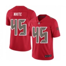 Men's Tampa Bay Buccaneers #45 Devin White Limited Red Rush Vapor Untouchable Football Jersey