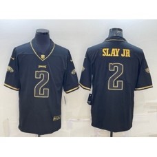 Men's Philadelphia Eagles #2 Darius Slay Jr Black Golden Edition Stitched NFL Nike Limited Jersey