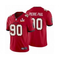 Men's Tampa Bay Buccaneers #90 Jason Pierre-Paul Red Super Bowl LV Stitched Jersey