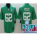 Men's Philadelphia Eagles #62 Jason Kelce Limited Green Rush Super Bowl LVII Vapor Stitched Jersey