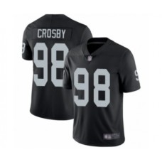 Men's Oakland Raiders #98 Maxx Crosby Black Team Color Vapor Untouchable Limited Player Football Jersey