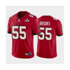 Men's Tampa Bay Buccaneers #55 Derrick Brooks Red Super Bowl LV Stitched Jersey